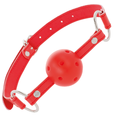 Bavaglio in Pelle Regolabile con Cuciture Eleganti per Giochi BDSM